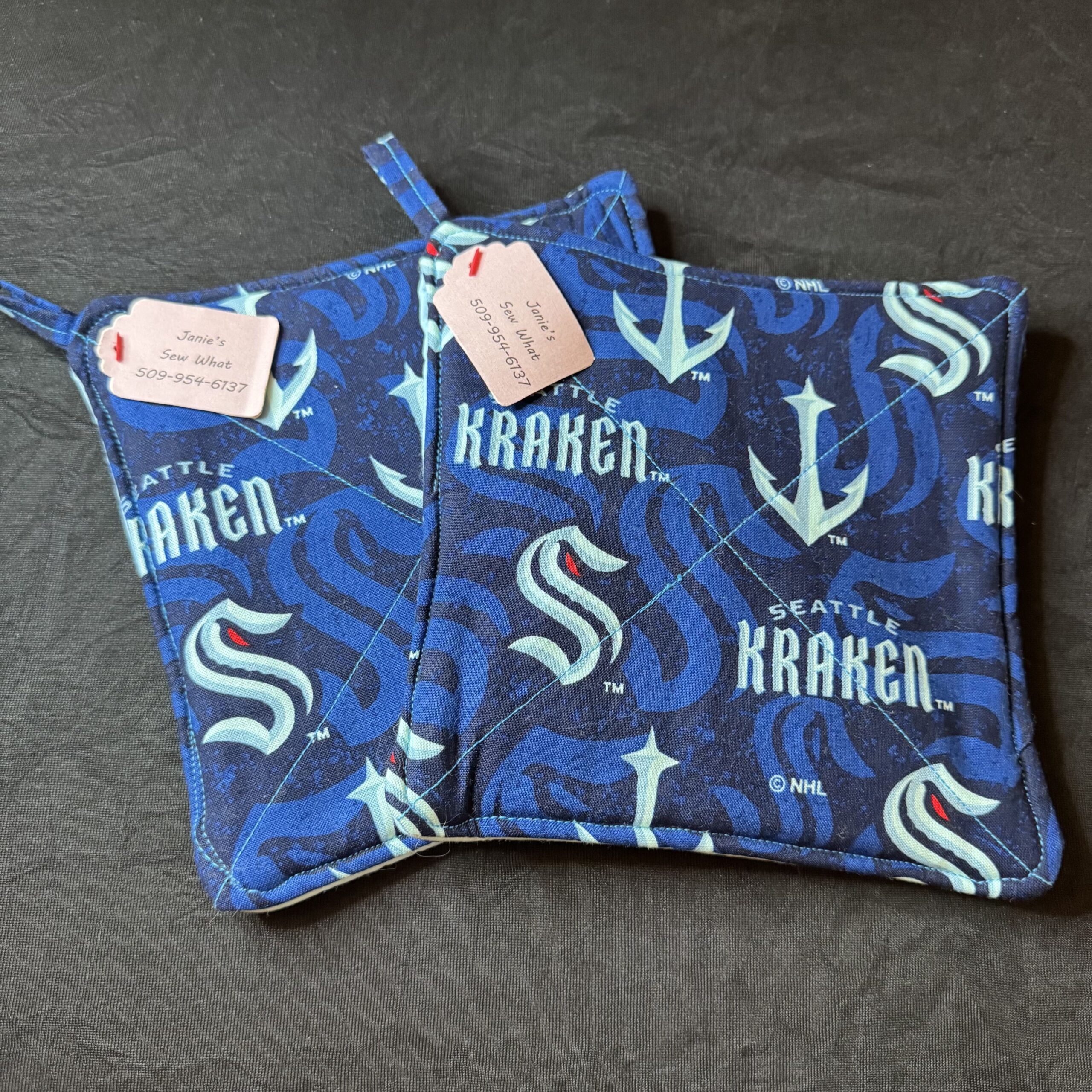 Pot_Holders-PotHolder_NHLKraken Pot Holder NHL Kraken - Image 1