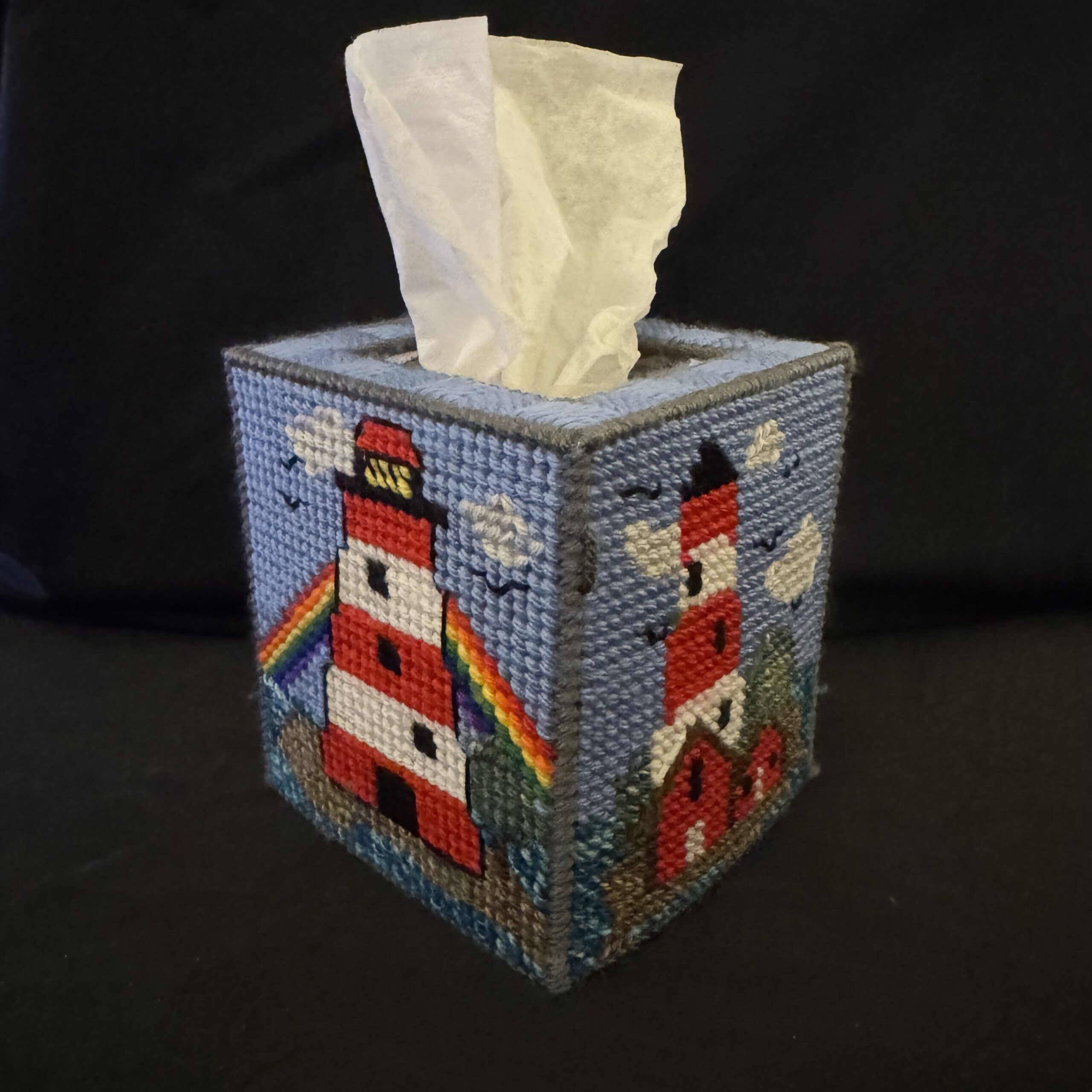 Tissue_Box_Covers-Cube-LightHouse-1 Light House 1 - Image 1