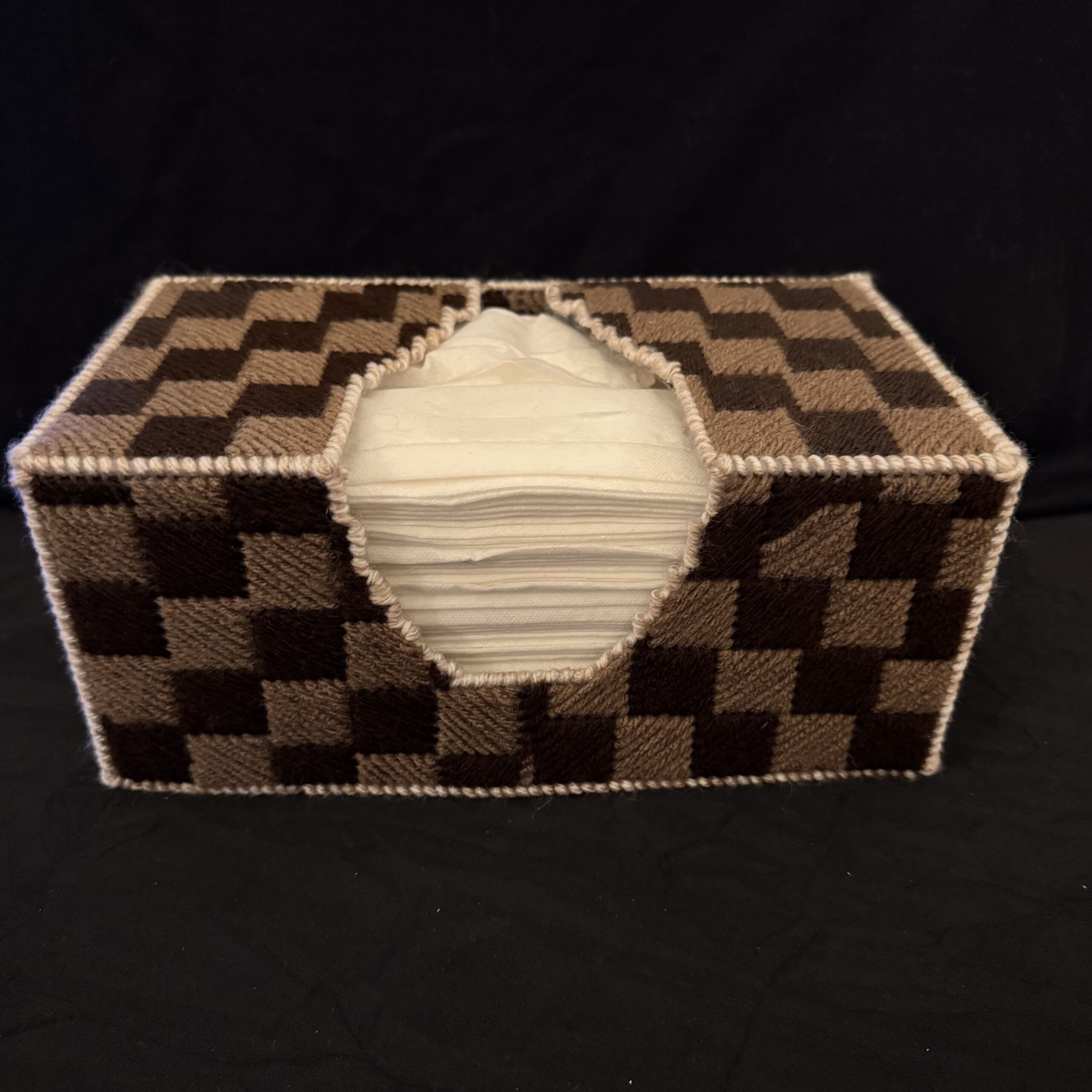Tissue Boxcover Brown